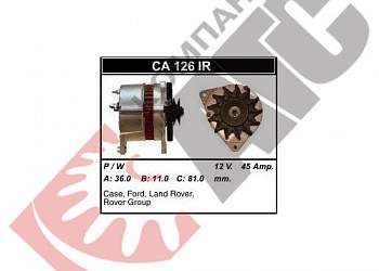 Генератор US CA126IR для Ford